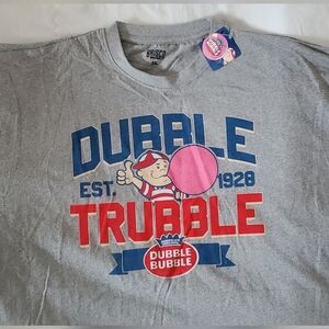 Dubble Trubble Dubble Bubble T-Shirt Gray Size 2XL Brand New With Tags
